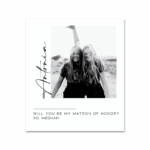 Vertical Name Bridesmaid Proposal